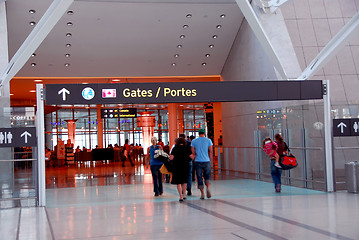 Image showing People gate airport