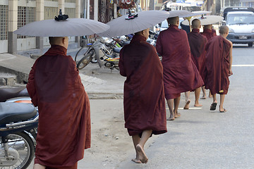 Image showing ASIA MYANMAR MYEIK CITY MONK