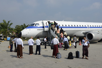 Image showing ASIA MYANMAR AIRPLANE MYANMA AIRWAYS