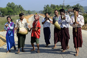 Image showing ASIA MYANMAR MYEIK SHINPYU CEREMONY