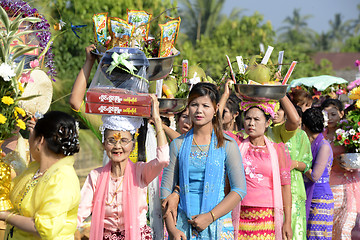 Image showing ASIA MYANMAR MYEIK SHINPYU CEREMONY