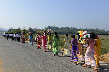 Image showing ASIA MYANMAR MYEIK SHINPYU CEREMONY