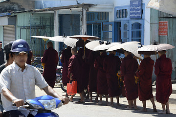 Image showing ASIA MYANMAR MYEIK CITY MONK