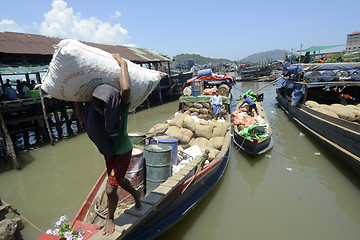 Image showing ASIA MYANMAR MYEIK JETTY HARBOUR