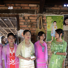 Image showing ASIA MYANMAR MYEIK SHINPYU CEREMONY