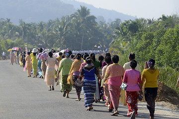 Image showing ASIA MYANMAR MYEIK SHINPYU CEREMONY