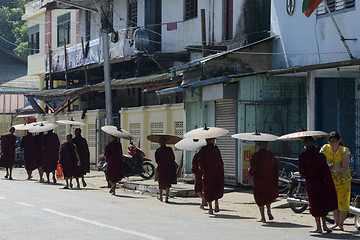 Image showing ASIA MYANMAR MYEIK CITY MONK