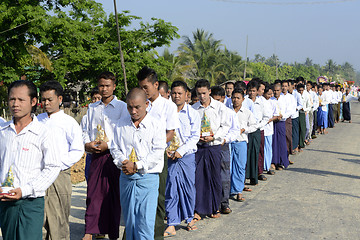 Image showing ASIA MYANMAR MYEIK SHINPYU CEREMONY