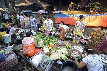 Image showing ASIA MYANMAR MYEIK MARKET