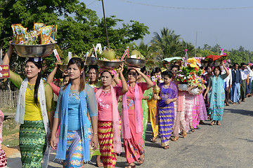 Image showing ASIA MYANMAR MYEIK SHINPYU CEREMONY