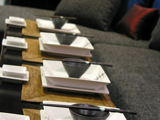 Image showing Japanese table setting