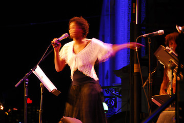 Image showing Jazz singer