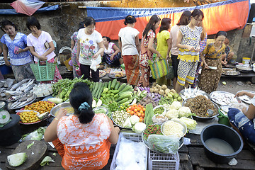 Image showing ASIA MYANMAR MYEIK MARKET