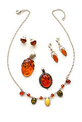 Image showing Amber jewelry