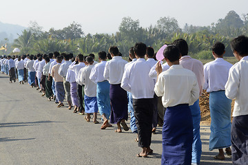 Image showing ASIA MYANMAR MYEIK SHINPYU CEREMONY