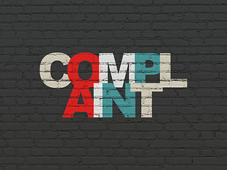 Image showing Law concept: Complaint on wall background