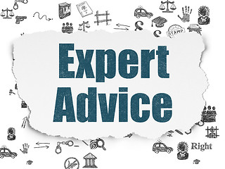 Image showing Law concept: Expert Advice on Torn Paper background