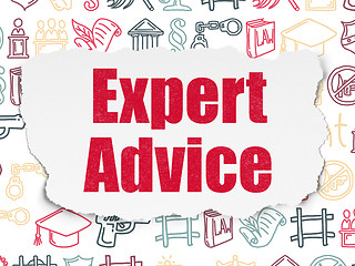 Image showing Law concept: Expert Advice on Torn Paper background