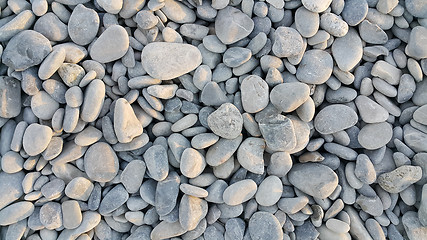 Image showing Sea pebbles background