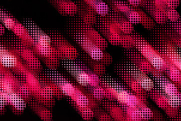 Image showing Bright abstract pattern on black