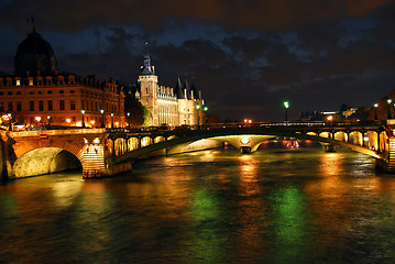 Image showing Nighttime Paris