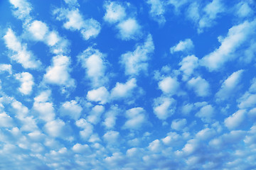 Image showing Blue sky with white clouds