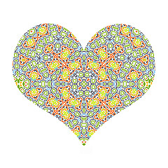 Image showing Abstract pattern heart