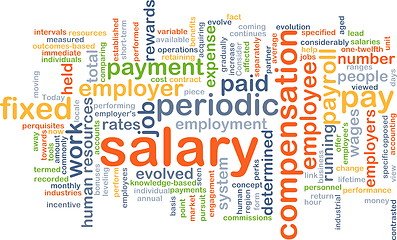 Image showing Salary background concept