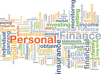 Image showing Personal finance background concept