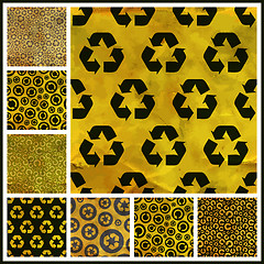 Image showing Recycle. Seamless pattern.