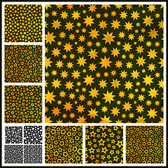 Image showing Stars. Seamless pattern.