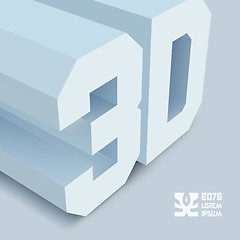 Image showing 3D. Vector background.