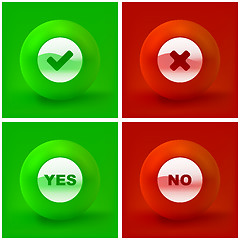 Image showing Yes and No