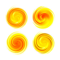 Image showing Sunburst abstract vector. 