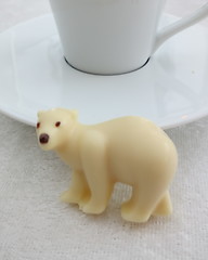 Image showing Ice-bear of white chocolate