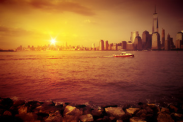 Image showing New York Sunset