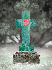 Image showing Gravestone in the cemetery - Bangladesh