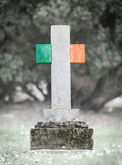 Image showing Gravestone in the cemetery - Ireland