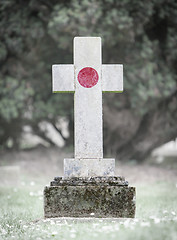Image showing Gravestone in the cemetery - Japan