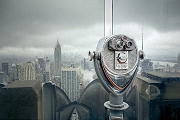 Image showing New York at a rainy day