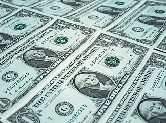 Image showing Dollar notes 1 Dollar