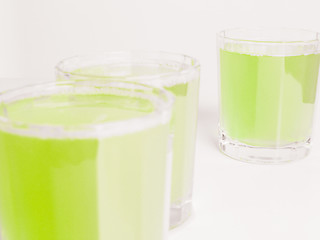 Image showing Green apple juice