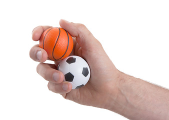 Image showing Small toy balls