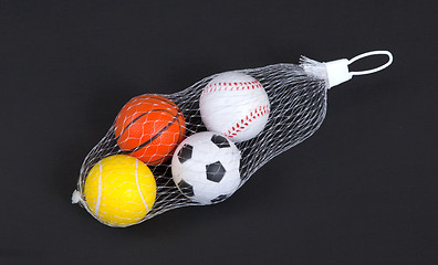 Image showing Small toy balls