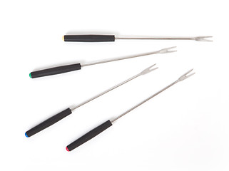 Image showing Set of fondue forks