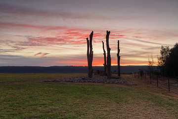 Image showing Sunset from Penrith views to Blue Mountains