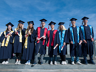 Image showing young graduates students group