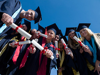 Image showing high school graduates students