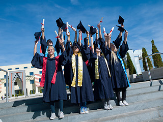 Image showing high school graduates students