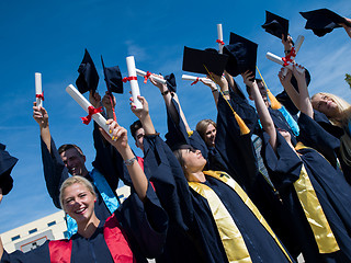 Image showing high school graduates students